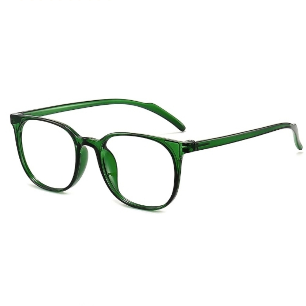 Blue Light Blocking Anti Eyestrain Lens Eyeglasses UV400 Green Frame
